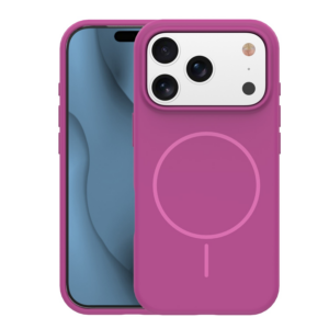 Mat Liquid silikonski ovitek z MagSafe za iPhone 17 Pro - fuksija