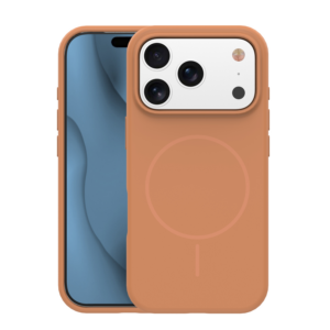 Mat Liquid silikonski ovitek z MagSafe za iPhone 17 Pro / iPhone 18 Pro - karamel