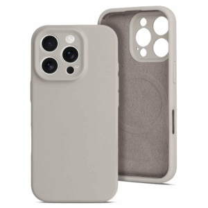 Mat Liquid silikonski ovitek z MagSafe za iPhone 16 Pro - siv