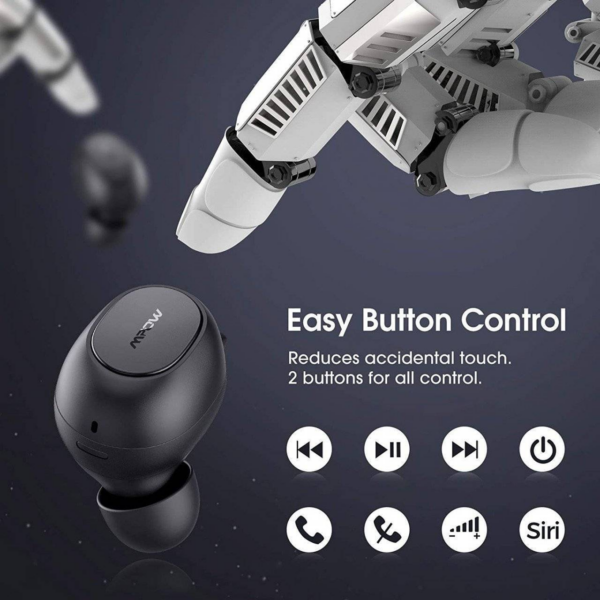 Mpow bluetooth slušalke Mdots BH510A TWS IPX6 stereo črne - Image 5