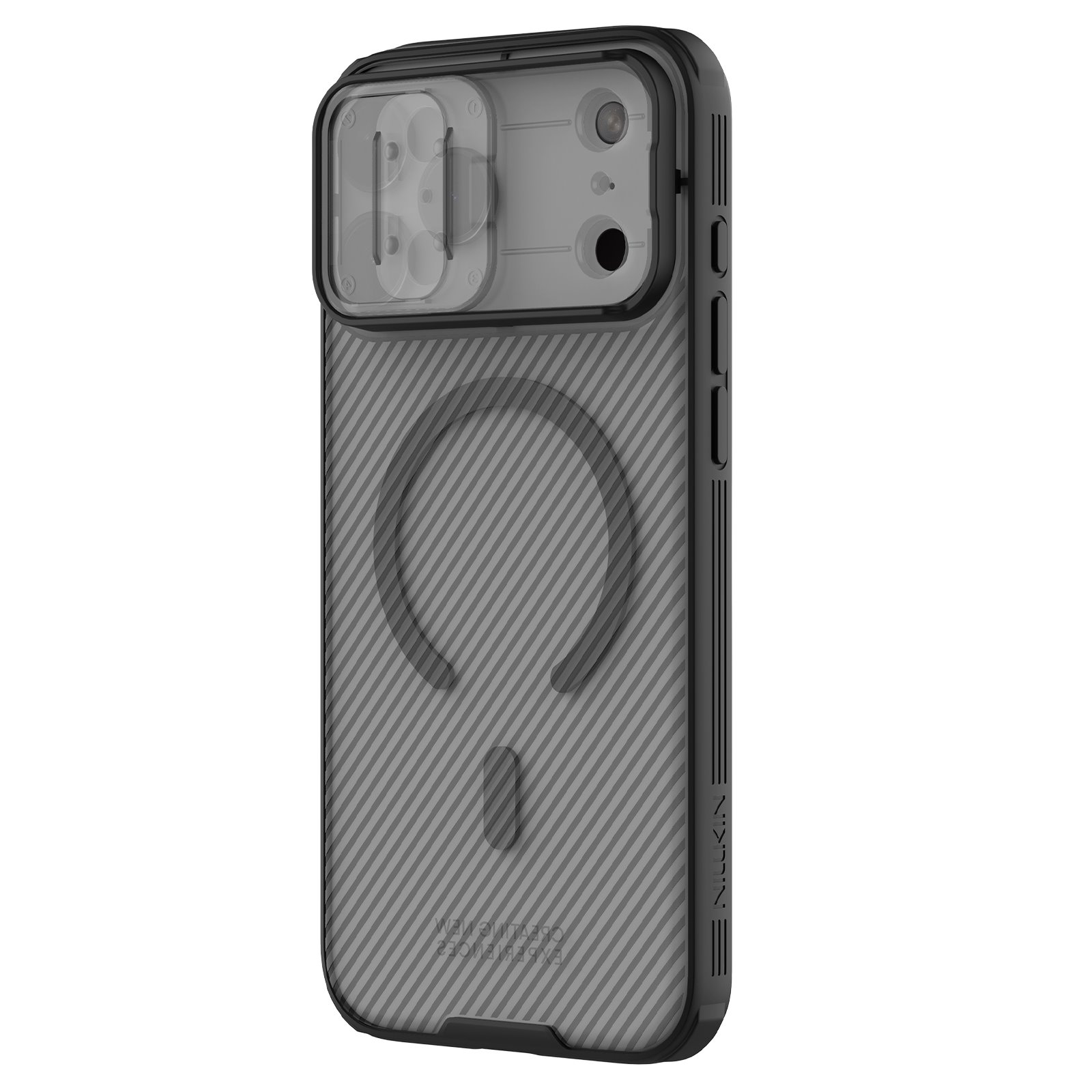 Nillkin CamShield PRO Magnetic ovitek za Apple iPhone 17 Pro Max / 18 Pro Max – prozorno črn – fotografija 2