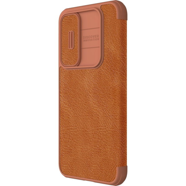 Nillkin preklopna torbica QIN Pro z zaščito kamere za Samsung Galaxy A55 - rjava - Image 2