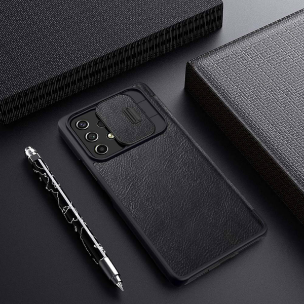 Nillkin preklopna torbica QIN Pro z zaščito kamere za Samsung Galaxy A54 - črna - Image 4