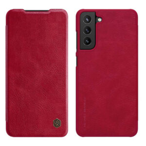 Nillkin preklopna torbica QIN za Samsung Galaxy S21 FE G990 - rdeča