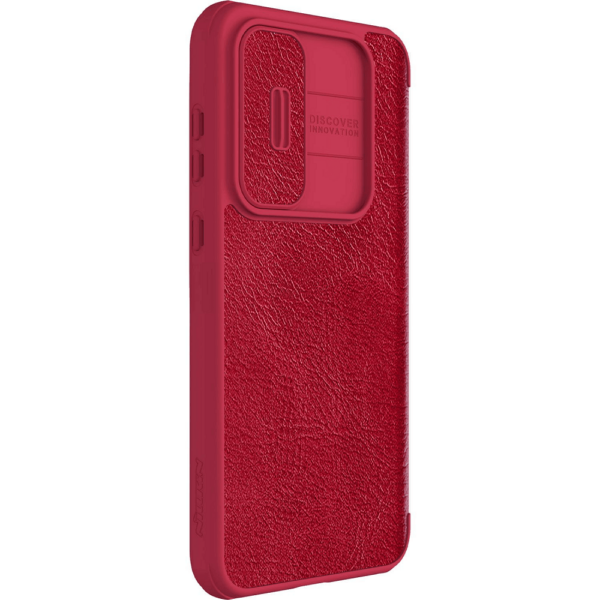 Nillkin preklopna torbica QIN Pro z zaščito kamere za Samsung Galaxy A55 - rdeča - Image 7