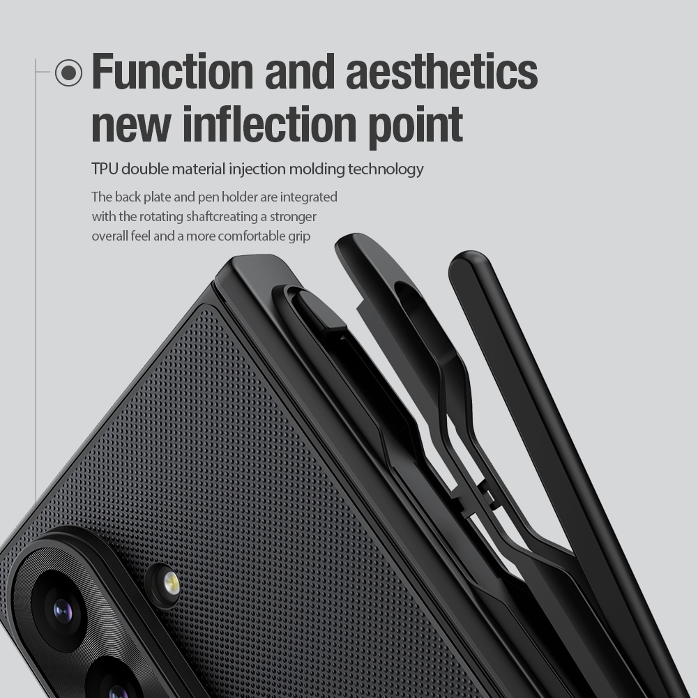 Nillkin Super Frosted Fold Magnetic zaščitni ovitek za Samsung Galaxy Z Fold8 Ultra s prostorom za pisalo, črn - slika 9