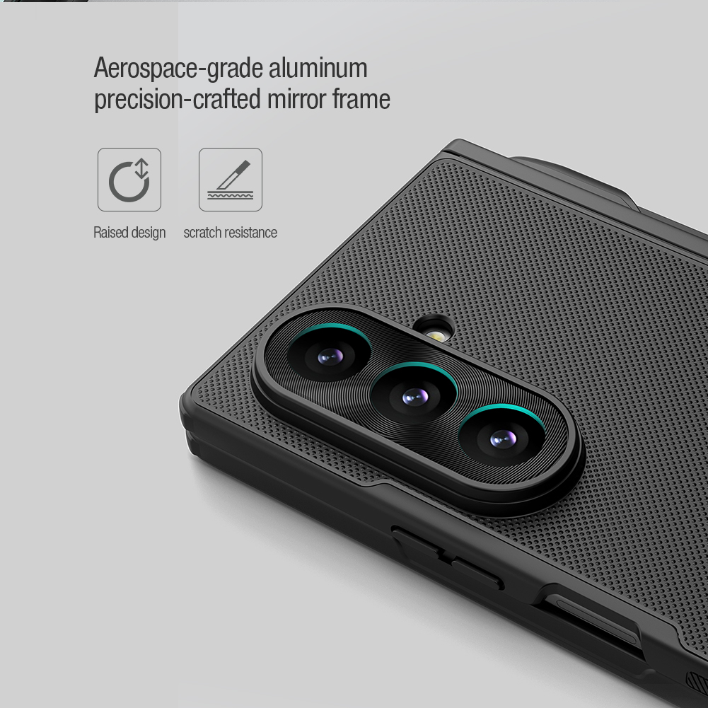 Nillkin Super Frosted Fold Magnetic zaščitni ovitek za Samsung Galaxy Z Fold8 Ultra s prostorom za pisalo, črn - slika 12