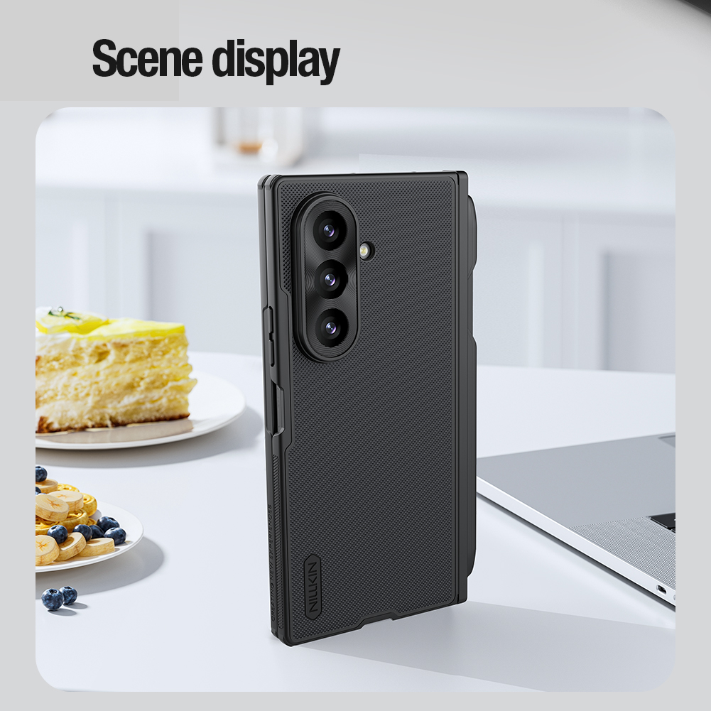 Nillkin Super Frosted Fold Magnetic zaščitni ovitek za Samsung Galaxy Z Fold8 Ultra s prostorom za pisalo, črn - slika 13