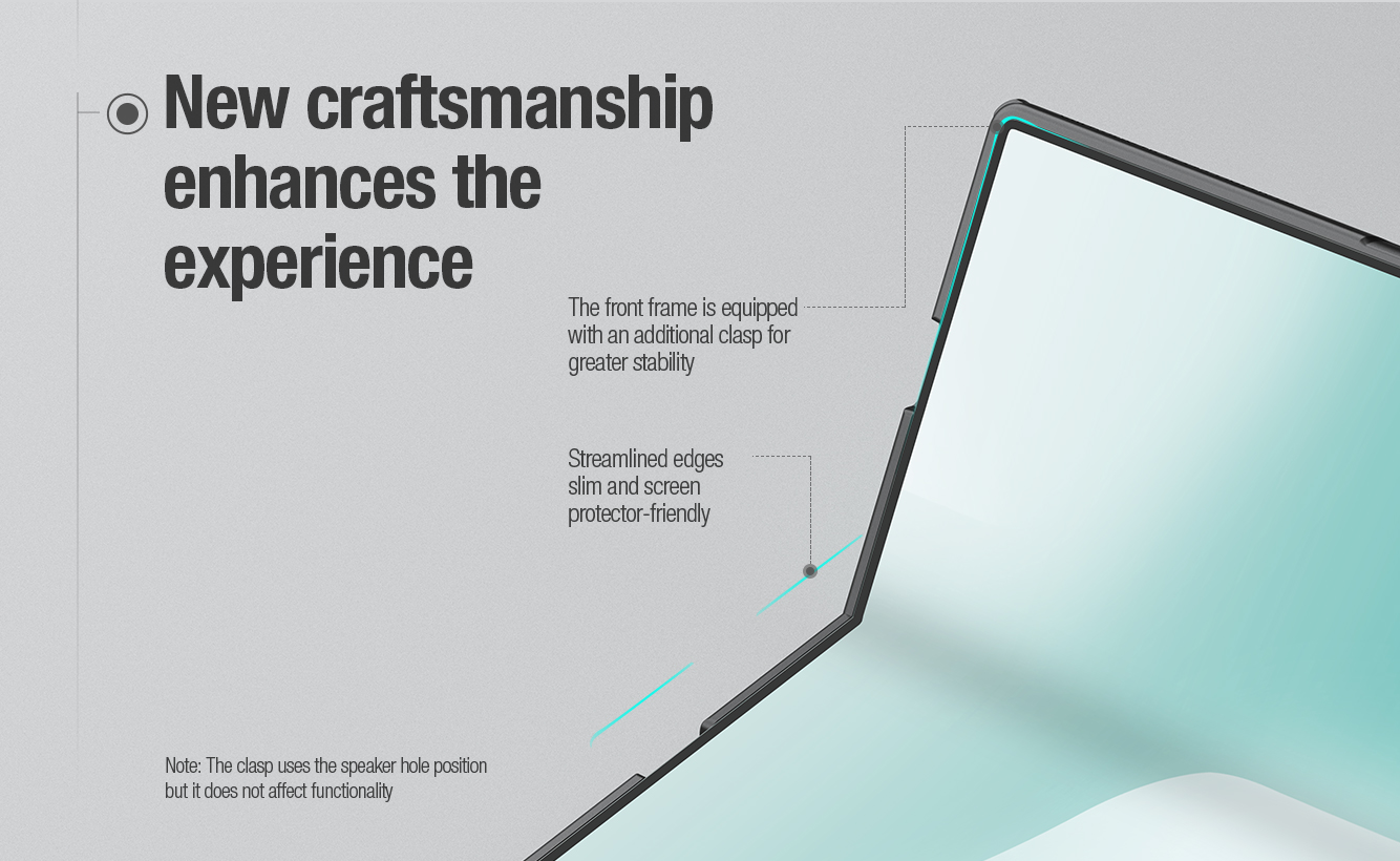 Nillkin Super Frosted Fold Magnetic zaščitni ovitek za Samsung Galaxy Z Fold8, črn - slika 4
