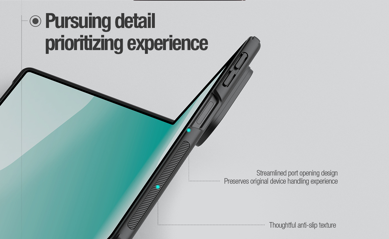 Nillkin Super Frosted Fold Magnetic zaščitni ovitek za Samsung Galaxy Z Fold8, črn - slika 3