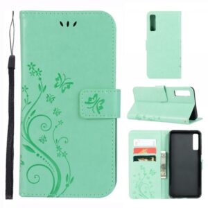 Onasi Butterfly preklopna torbica za Samsung Galaxy A7 2018 A750 - mint