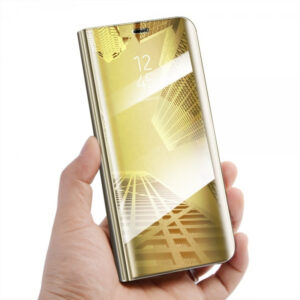 Onasi Clear View za Samsung Galaxy A12 A125 - zlata