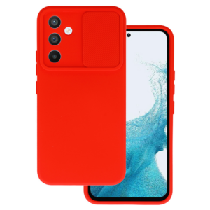 Onasi Lens Cover silikonski ovitek zaščita za Samsung Galaxy A54 - rdeč