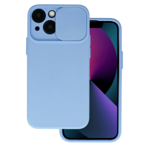 Onasi Lens Cover silikonski ovitek zaščita za iPhone 15 Pro Max - svetlo moder