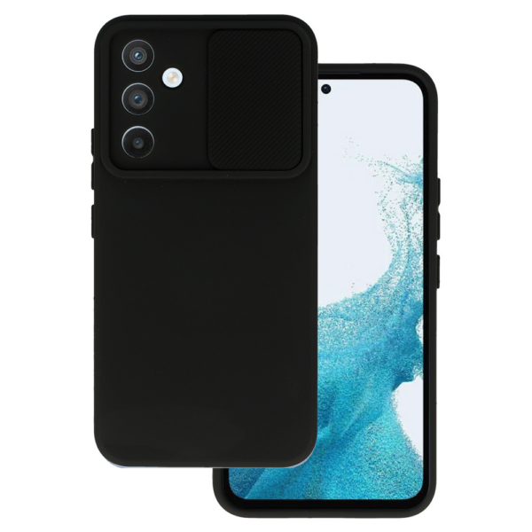 Onasi Lens Cover silikonski ovitek zaščita za Samsung Galaxy A05s - črn