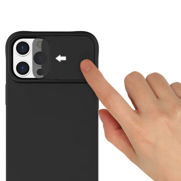 Onasi Lens Cover silikonski ovitek zaščita za Samsung Galaxy A23 - črn - Image 2