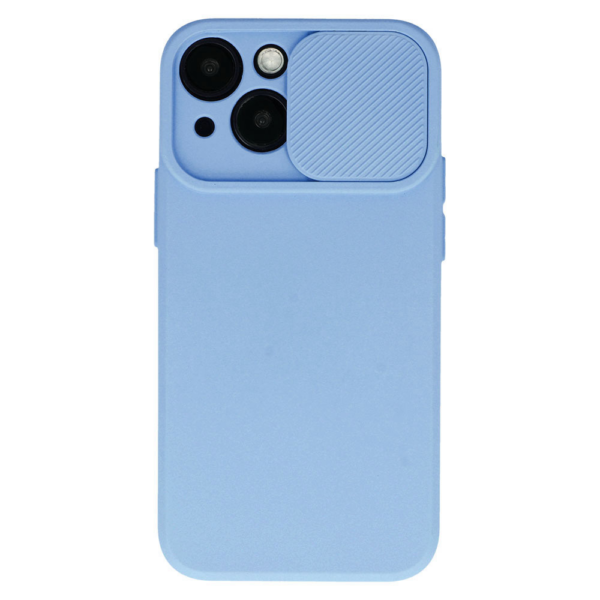Onasi Lens Cover silikonski ovitek zaščita za iPhone 15 Pro Max - svetlo moder - Image 2