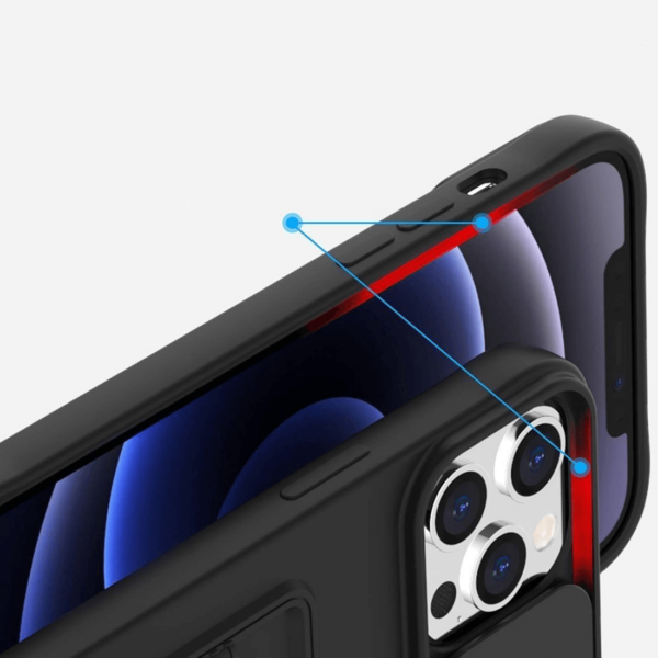 Onasi Lens Cover silikonski ovitek zaščita za iPhone 16 Pro Max - črn - Image 2