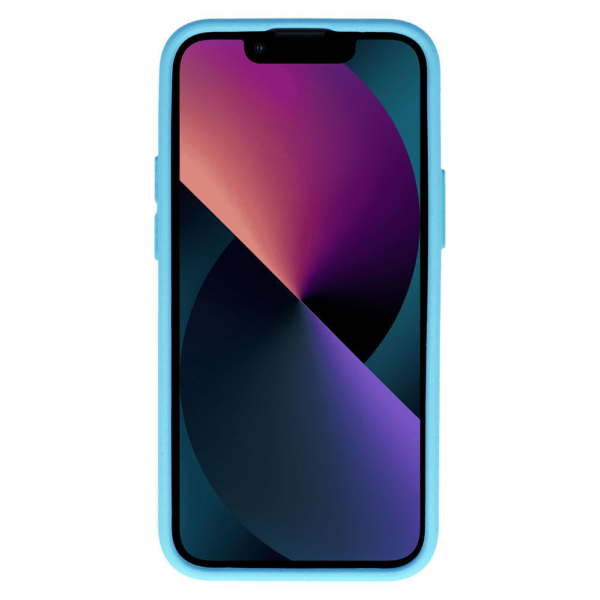 Onasi Lens Cover silikonski ovitek zaščita za iPhone 15 Pro Max - svetlo moder - Image 3
