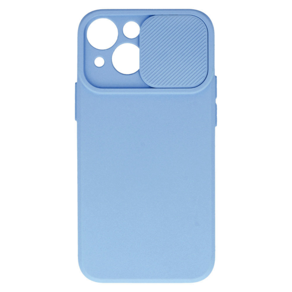 Onasi Lens Cover silikonski ovitek zaščita za iPhone 15 Pro Max - svetlo moder - Image 4