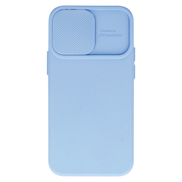 Onasi Lens Cover silikonski ovitek zaščita za iPhone 15 Pro Max - svetlo moder - Image 5