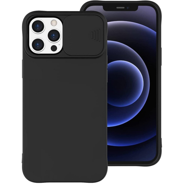 Onasi Lens Cover silikonski ovitek zaščita za iPhone 15 Plus - črn - Image 6