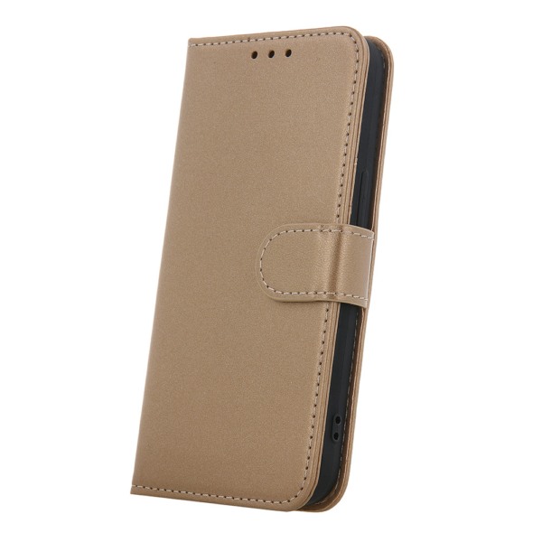 Onasi preklopna torbica Fancy Diary gladka Samsung Galaxy A56 - zlata