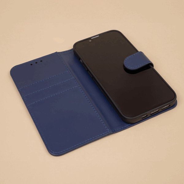 Onasi preklopna torbica Fancy Diary gladka Samsung Galaxy S25 Plus 5G - modra - Image 4