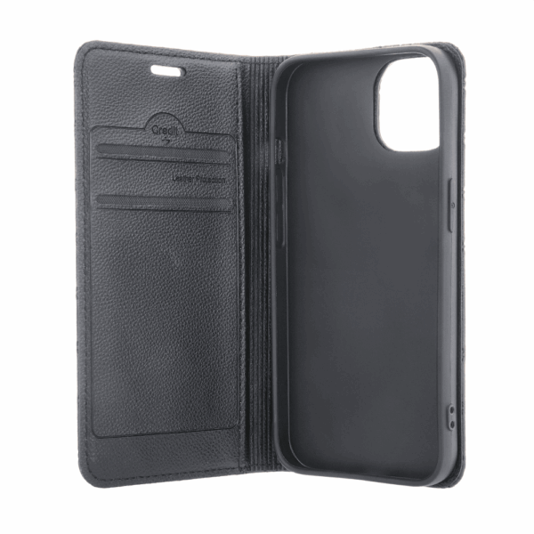 Onasi preklopna torbica Karo za Xiaomi Redmi 14C - črn - Image 2