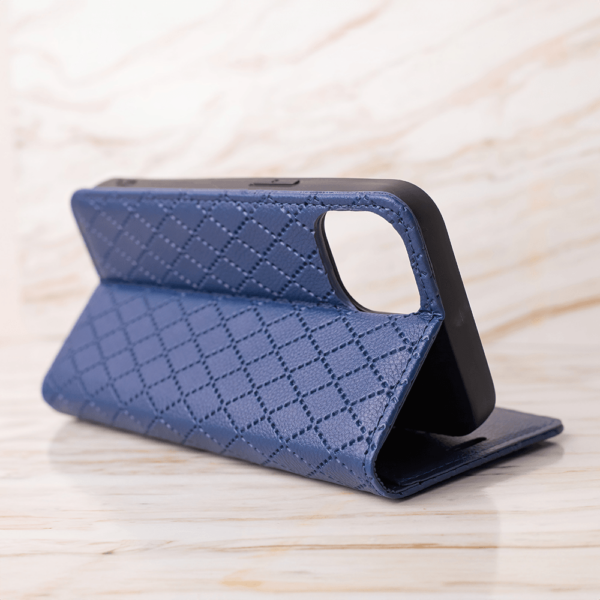 Onasi preklopna torbica Karo za Samsung Galaxy A36 - modra - Image 4