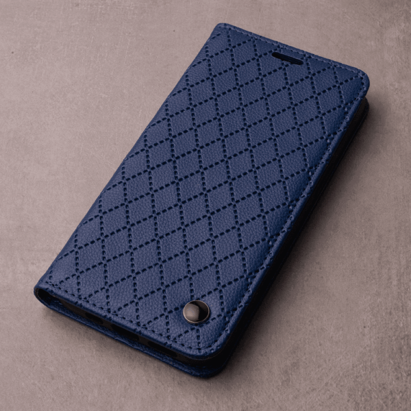 Onasi preklopna torbica Karo za Xiaomi Redmi Note 14 Pro - modra - slika 6