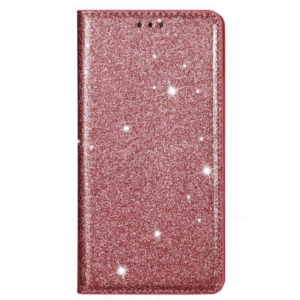 Onasi preklopna torbica Sparkle Samsung Galaxy S20 Plus G985 - pink z bleščicami