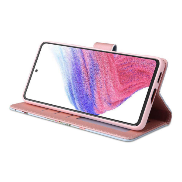 Onasi preklopna torbica Wallet denarnica Fancy Diary Samsung Galaxy A54 - Pomlad vijola - slika 2