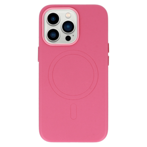 Onasi usnjen silikonski ovitek MagSafe za iPhone 14 Pro - pink - Image 6