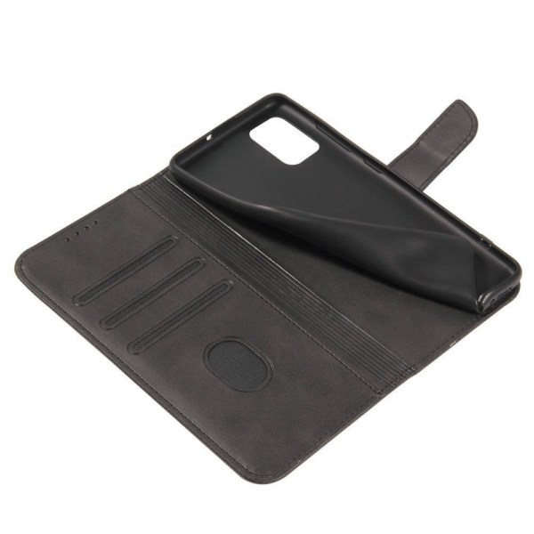 Onasi Wallet denarnica usnjena preklopna torbica iPhone 15 Pro - črna - slika 8