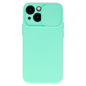 Onasi Lens Cover silikonski ovitek zaščita za iPhone 15 - mint