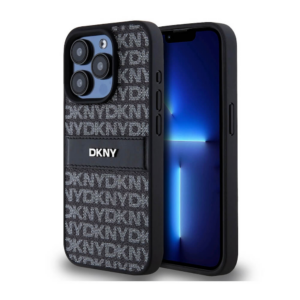 Originalen DKNY ovitek za iPhone 15 Pro - črn - DKHCP15LPRTHSLK