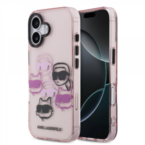 Originalen KARL LAGERFELD MagSafe ovitek iPhone 17 - Roza - KLHCP17SHMCHKCOP