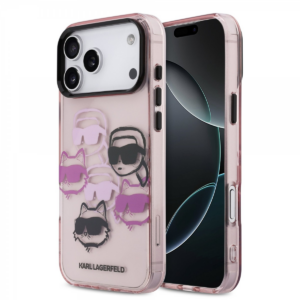 Originalen KARL LAGERFELD MagSafe ovitek iPhone 17 Pro Max / iPhone 18 Pro Max- Roza - KLHCP17XHMCHKCOP