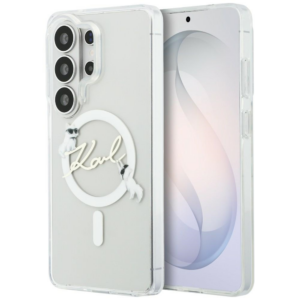 Originalen KARL LAGERFELD MagSafe ovitek Samsung Galaxy S26 Ultra 5G - Choupette - prozoren - KLHMS26L5HKSCAH