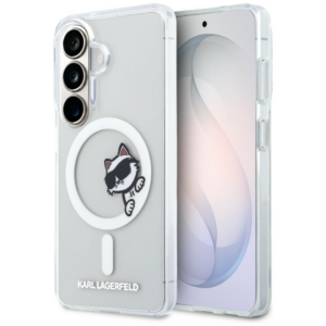 Originalen KARL LAGERFELD MagSafe ovitek Samsung Galaxy S26 Plus 5G - Peekaboo Choupette - prozoren - KLHMS26M6HCPSCT