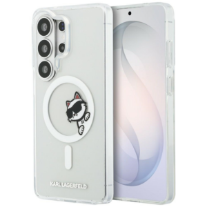 Originalen KARL LAGERFELD MagSafe ovitek Samsung Galaxy S26 Ultra 5G - Peekaboo Choupette - prozoren - KLHMS26L6HCPSCT