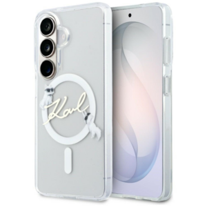 Originalen KARL LAGERFELD MagSafe ovitek Samsung Galaxy S26 Plus 5G - Choupette - prozoren - KLHMS26M5HKSCAH