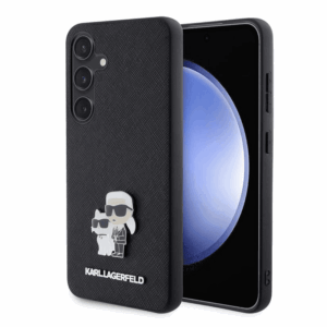 Originalen KARL LAGERFELD ovitek Samsung Galaxy A36 - IML NFT Full Bodies Saffiano - črna zaščita - KLHCSA36PAKCMPK