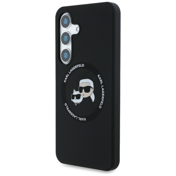 Originalen KARL LAGERFELD ovitek MagSafe Samsung Galaxy S25 Plus 5G - Heads - črn - KLHMS25MSKCHTCK - Image 2