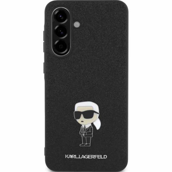 Originalen KARL LAGERFELD ovitek Samsung Galaxy A36 - Glitter IML NFT Iconic -  črn ovitek z bleščicami- KLHCSA36GKNPSK - Image 2