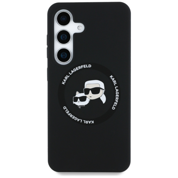 Originalen KARL LAGERFELD ovitek MagSafe Samsung Galaxy S25 Plus 5G - Heads - črn - KLHMS25MSKCHTCK - Image 3