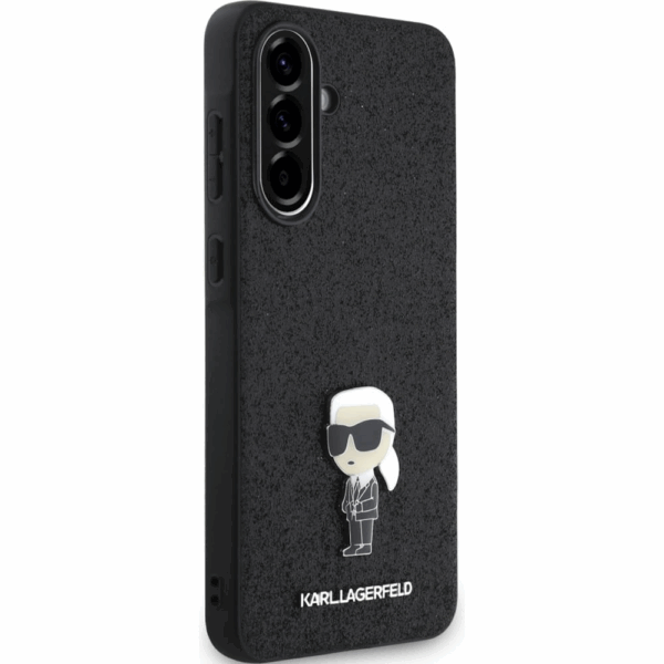 Originalen KARL LAGERFELD ovitek Samsung Galaxy A36 - Glitter IML NFT Iconic -  črn ovitek z bleščicami- KLHCSA36GKNPSK - Image 3