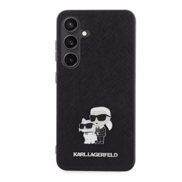 Originalen KARL LAGERFELD ovitek Samsung Galaxy A36 - IML NFT Full Bodies Saffiano - črna zaščita - KLHCSA36PAKCMPK - Image 3