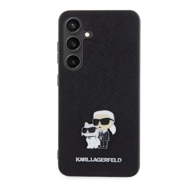 Originalen KARL LAGERFELD ovitek Samsung Galaxy S24 5G - IML NFT Full Bodies Saffiano - črna zaščita - KLHCS24SPSAKCMPK - Image 3